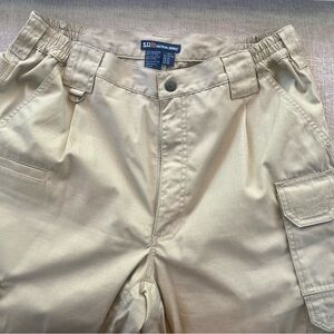 5.11 Tactical Series Men's Cargo Canvas Work Pants Khaki RN109614 Size 34/34